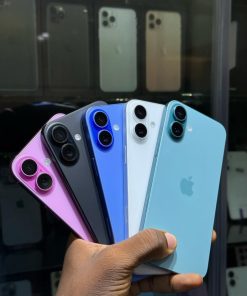 iPhone 16 Plus colours fan held in hand - Legacy Luxury Store Ghana