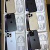 iPhone 16 Pro titanium colours fan in hand - Legacy Luxury Store Ghana