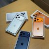 iPhone 17 Pro Max boxes in blue, orange and white - Legacy Luxury Store Ghana