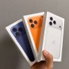Blue iPhone 17 Pro Max back view on box - Legacy Luxury Store Ghana
