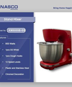 Nasco 800W Stand Mixer (NAS-KM5005B-GS) - view 2