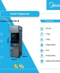 Midea 16L Water Dispenser (YL1674S-B) - view 2